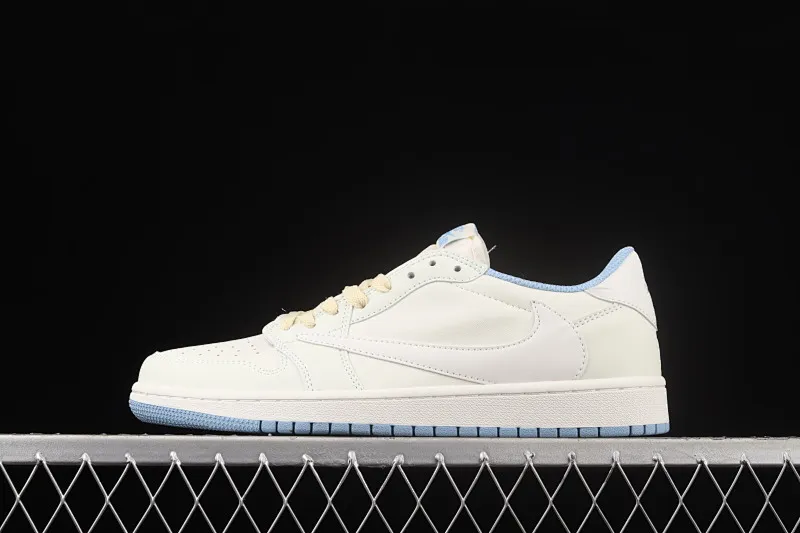 All categories Air Jordan Jordan series basketball shoes Air Jordan 1 Low cost-effective version Travis Scott x Air Jordan 1 Low AJ1 Joe 1 beige lightning undercut low top DM7866-148